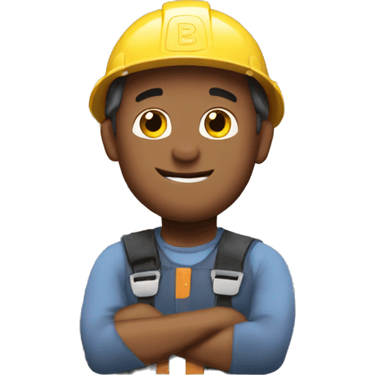 Bob the builder building a house emoji