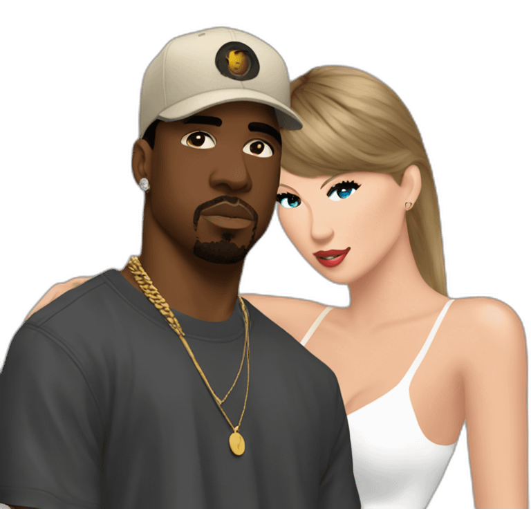 travis scott artist with kanye west artist and taylor swift artist emoji