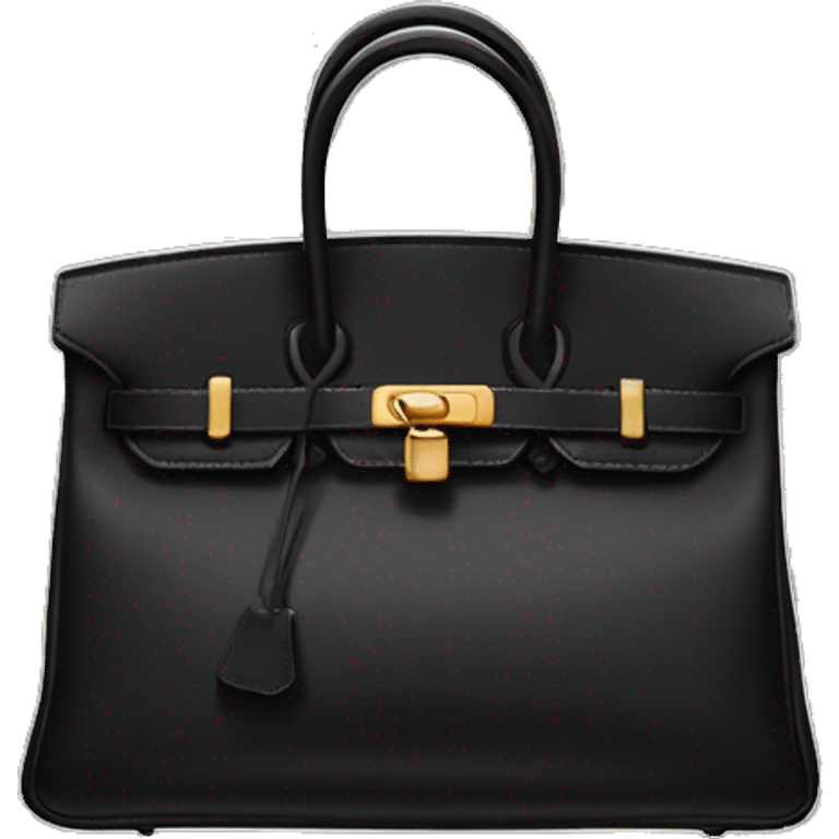 birkin bag in black emoji