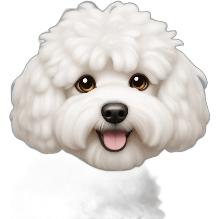 chien caniche bichon abricot emoji