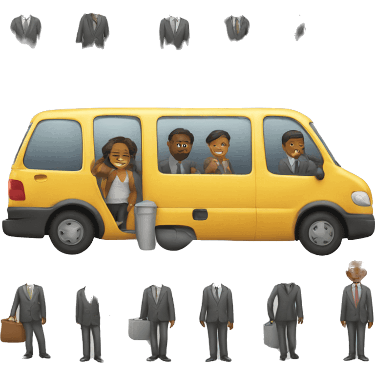 Daily life - Commuting to work. Use only white skip tone emoji