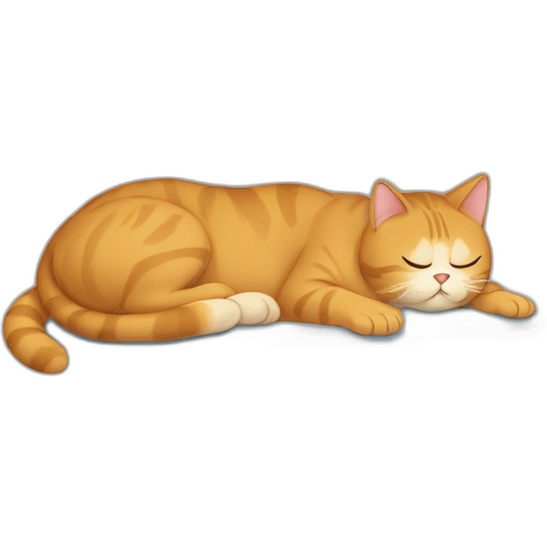 Gato durmiendo  emoji