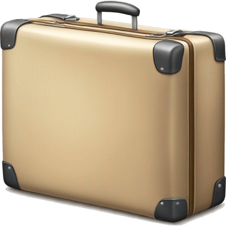 old beige suitcase emoji