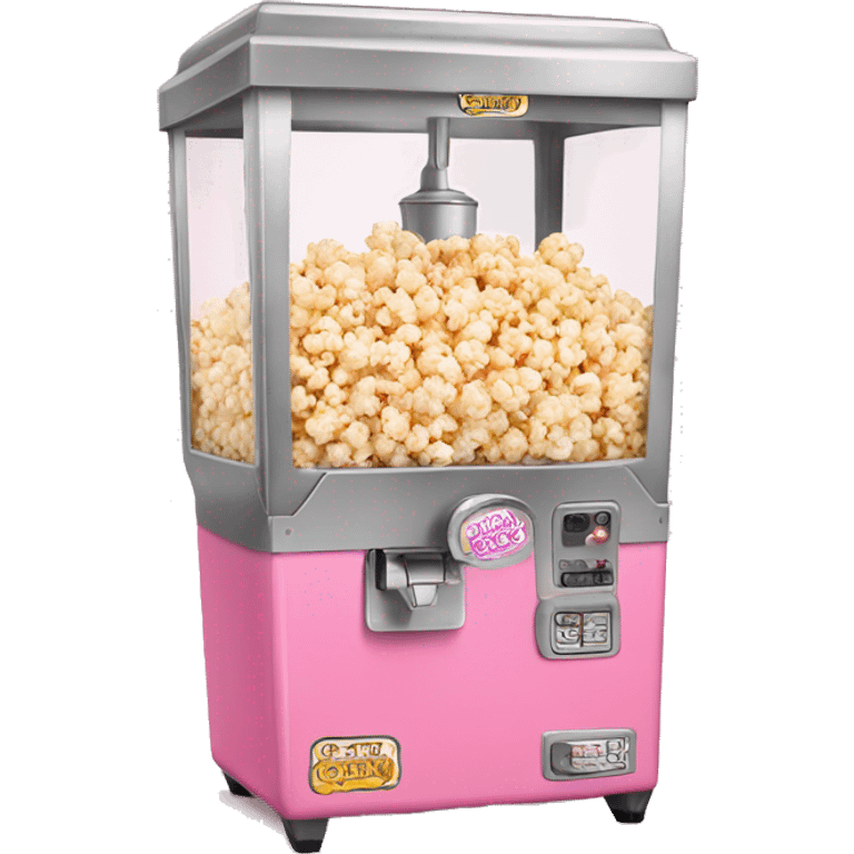 Pink popcorn-machine emoji