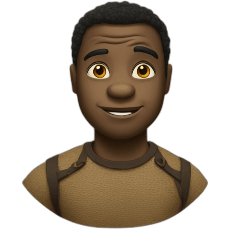 Black shrek emoji