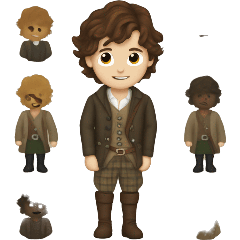 jamie fraser in scottish quilt  emoji