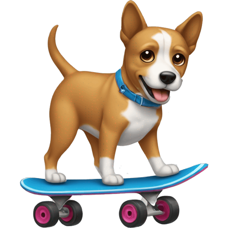 Perro en patinete emoji