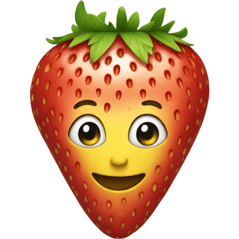 Strawberry with a crown emoji