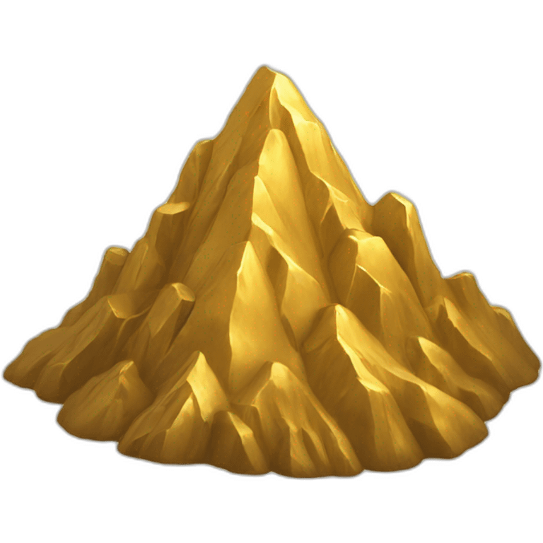 gold mountain emoji