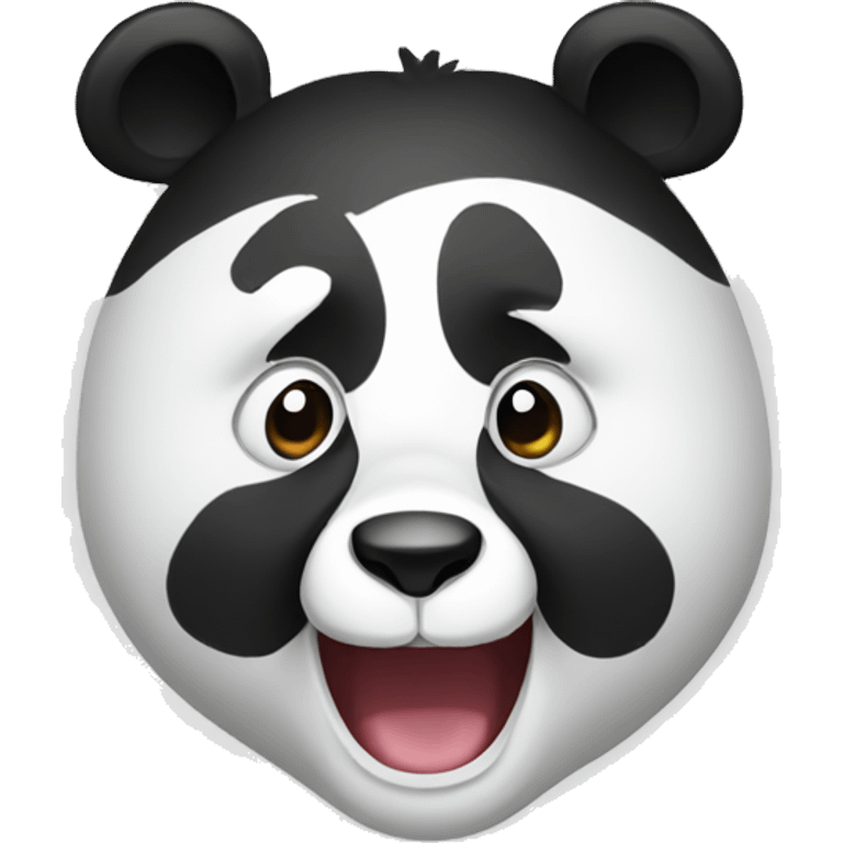 Excited panda emoji