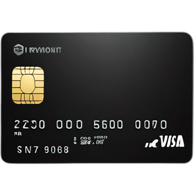 credit card black emoji