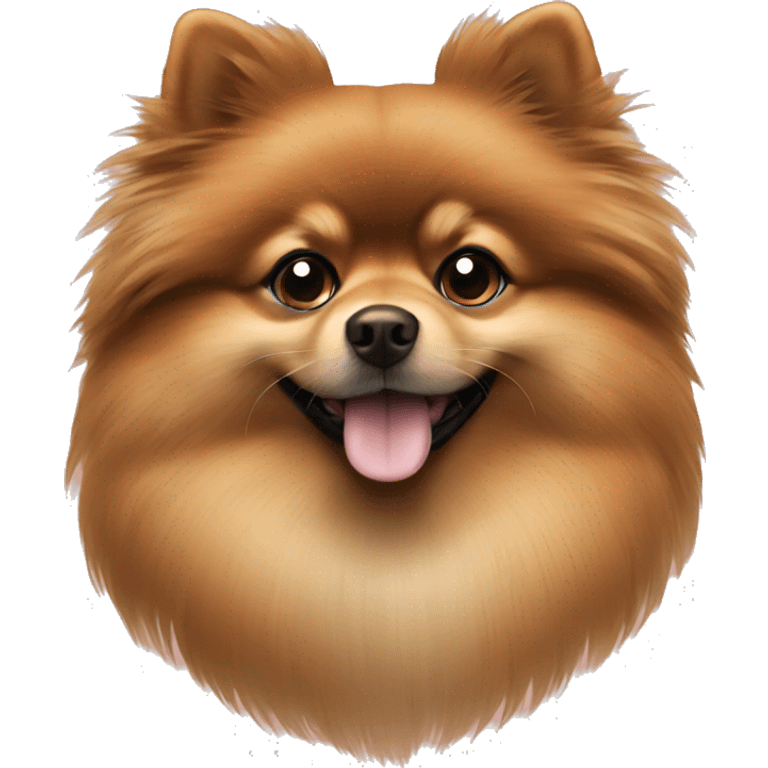 brown and tan pomeranian  emoji