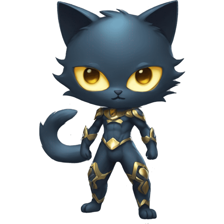 Catboy-Chibi-Sona-Shiny-Fakémon with a mask full body emoji