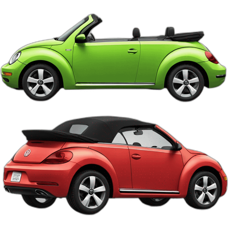 Volkswagen newbeetle convertible applegreen emoji