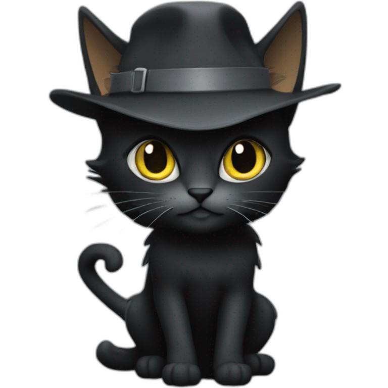 Chat noir et gris emoji