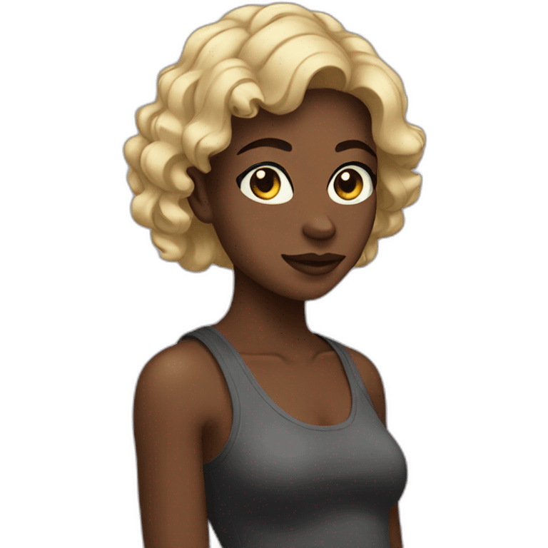 Black femboy emoji