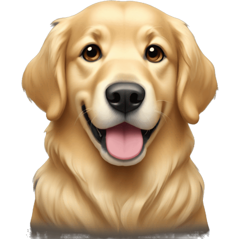 christmas golden retriever emoji