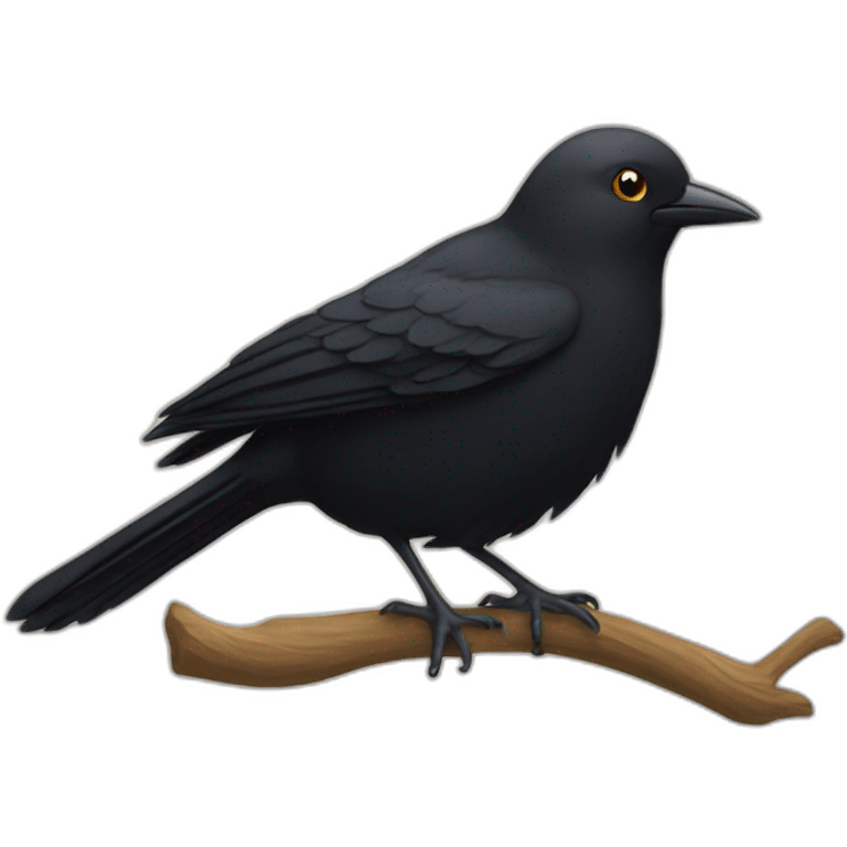 black bird emoji