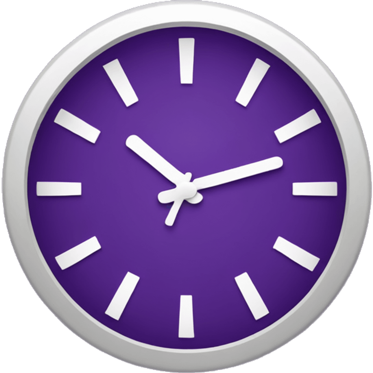 “CLOCK IT” written in purple emoji