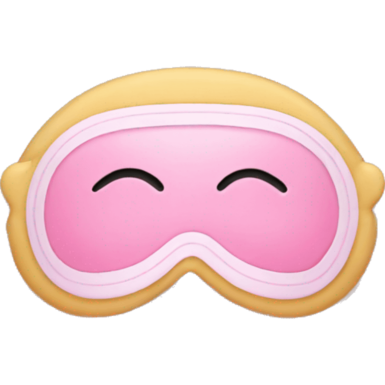 Pink sleeping mask emoji