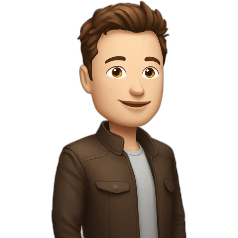 elon musk with mund emoji