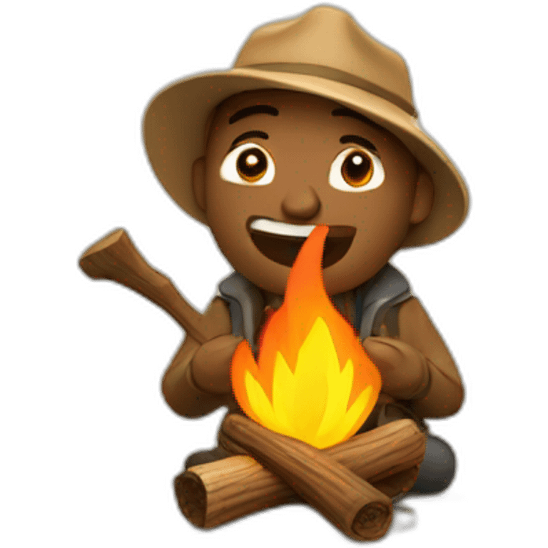 campfire man emoji