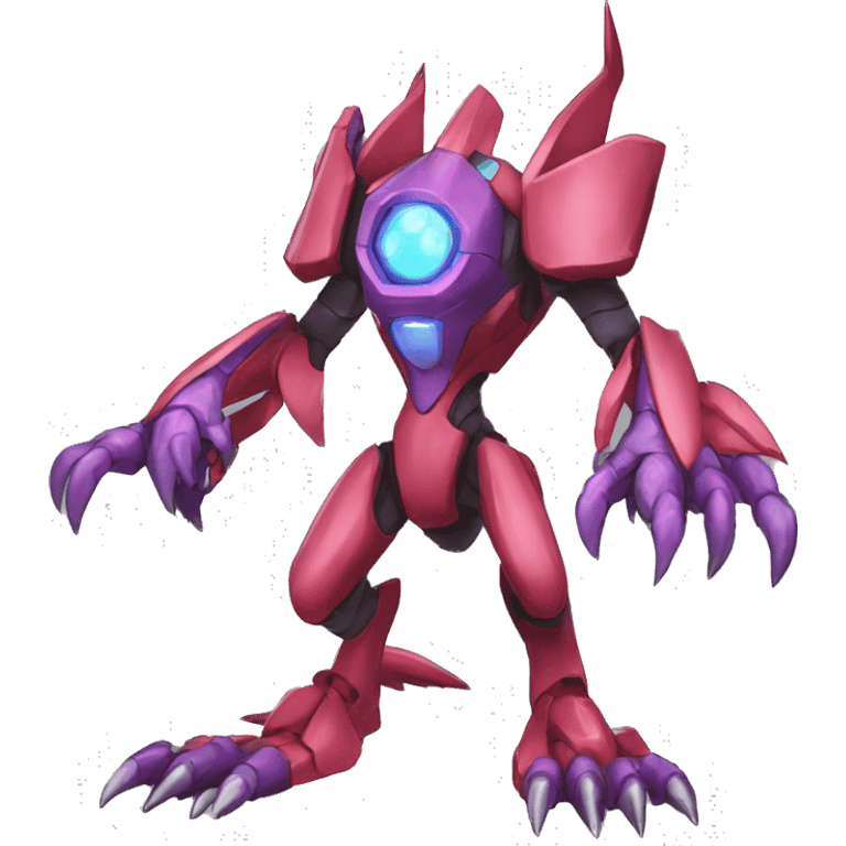  Cool Edgy Godly Futuristic Digimon-Fakemon-Genesect-Reptile full body emoji