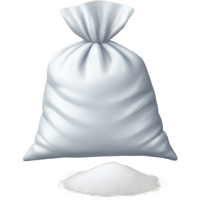 Pile of salt in a small zip bag emoji