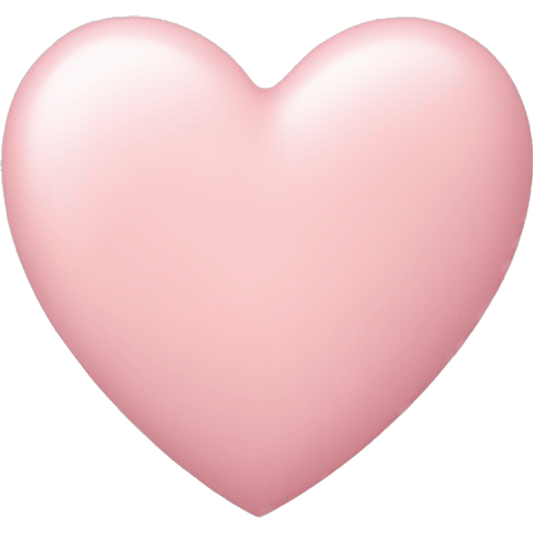 Pale pink heart  emoji