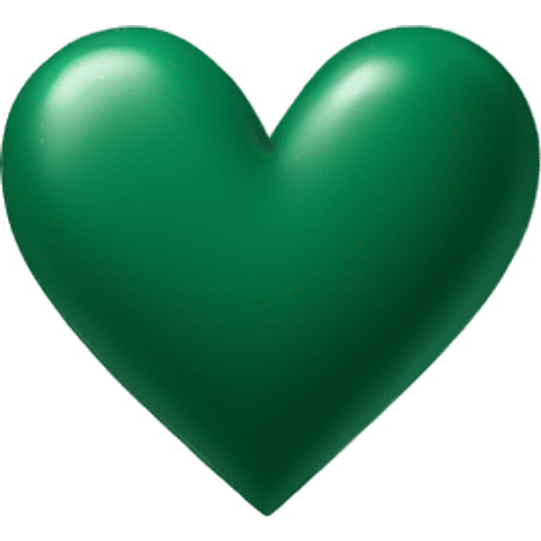 Dark green heart emoji