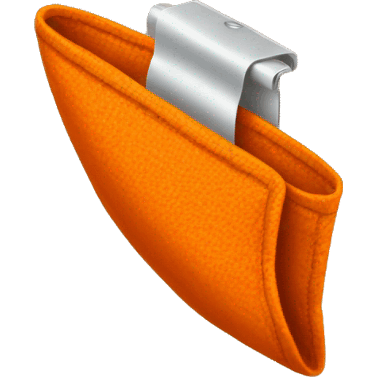 Orange cloth clip emoji