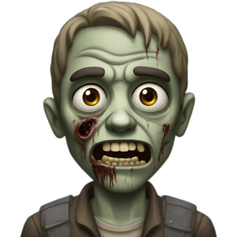 Zombie the walking dead emoji