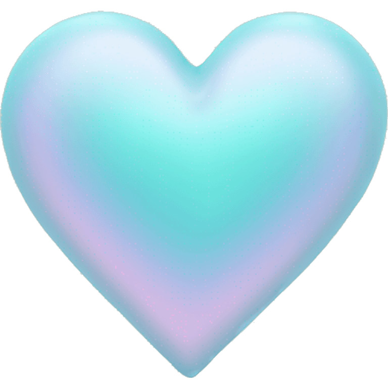 Pastel aqua heart emoji