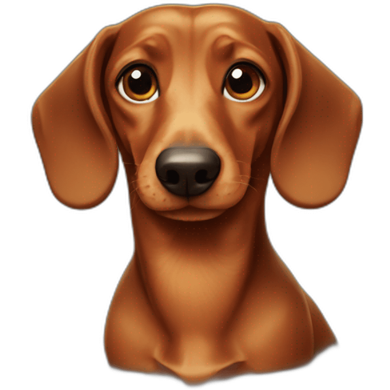 dachshund-face emoji