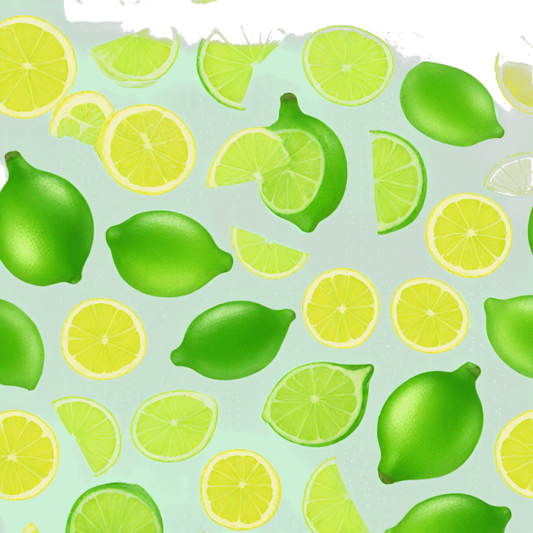 half lemon half lime emoji