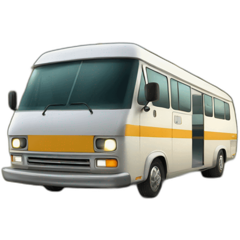 Modern Transporter turned into camping bus emoji