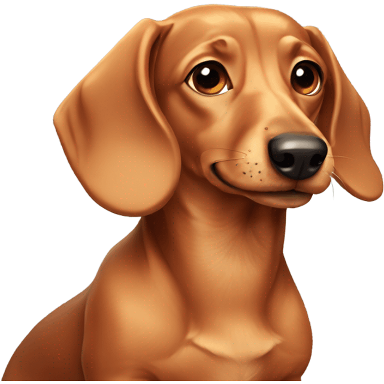 Cute Dachshund emoji