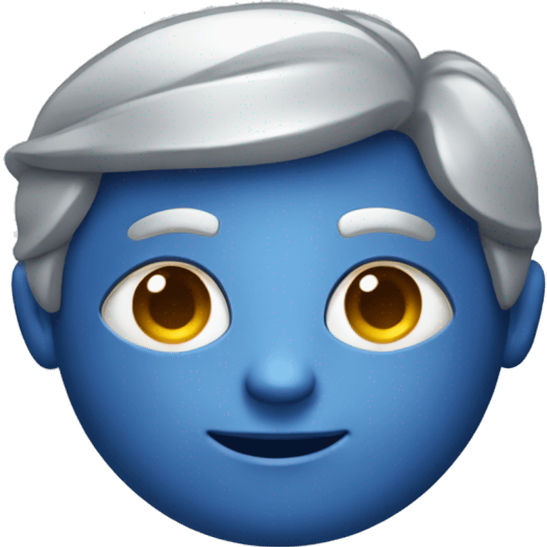 silver and deep blue award  emoji