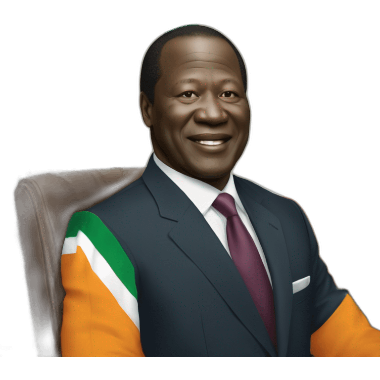 Le president alasane ouattara de la côte d'ivoire emoji