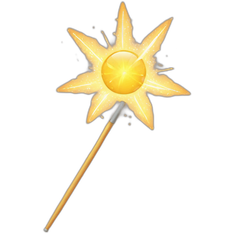 magic wand with sparks emoji