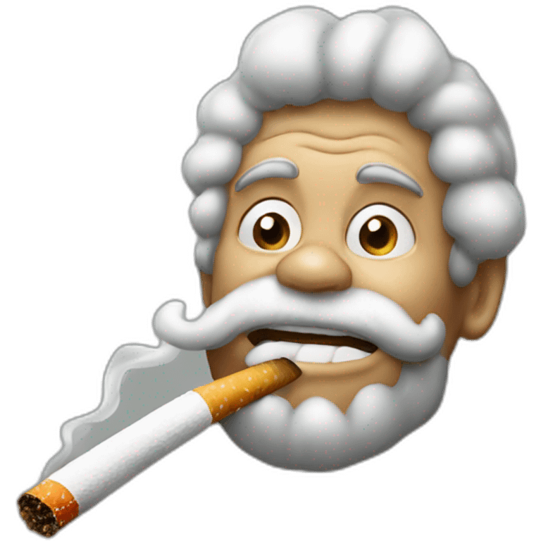 Singe smoke cigarette emoji