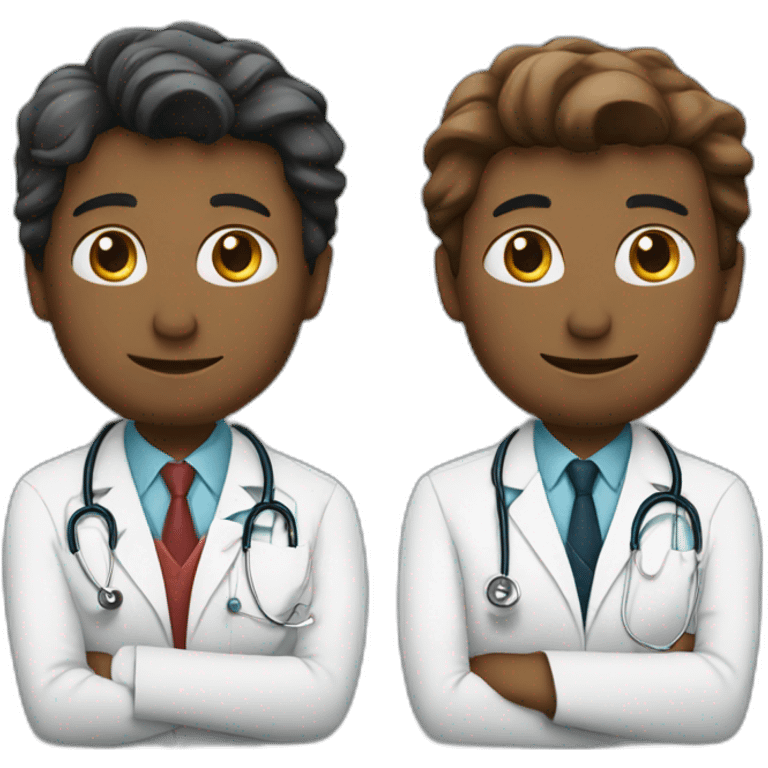 Two doctors in love emoji