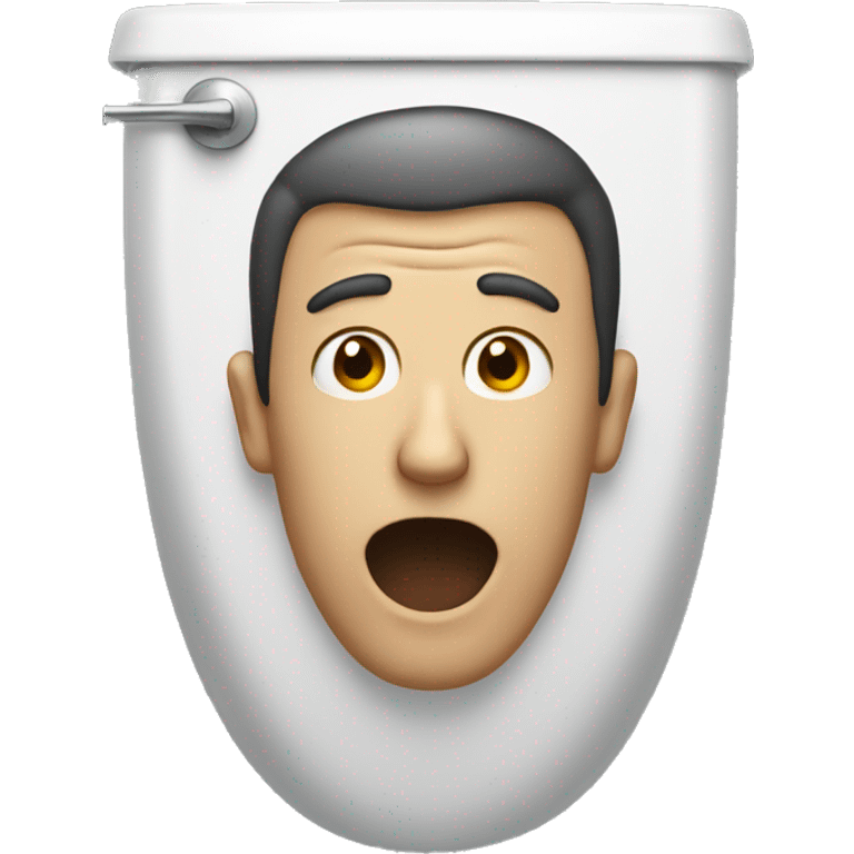 man head sticking out the toilet  emoji