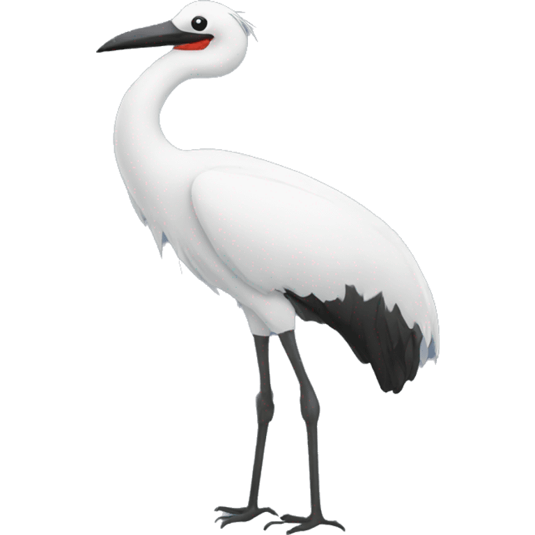 crane with a mustache emoji