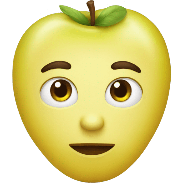 manzana amarilla emoji