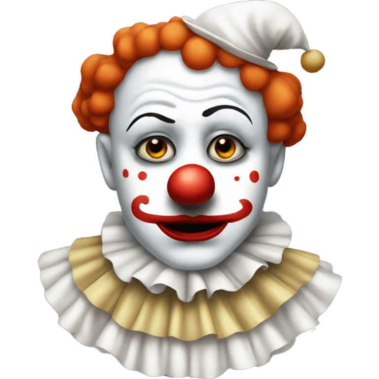 Sad clown Pierrot emoji