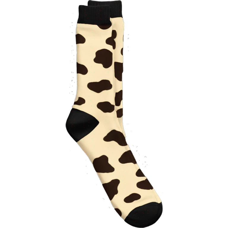 Cowprint socks  emoji