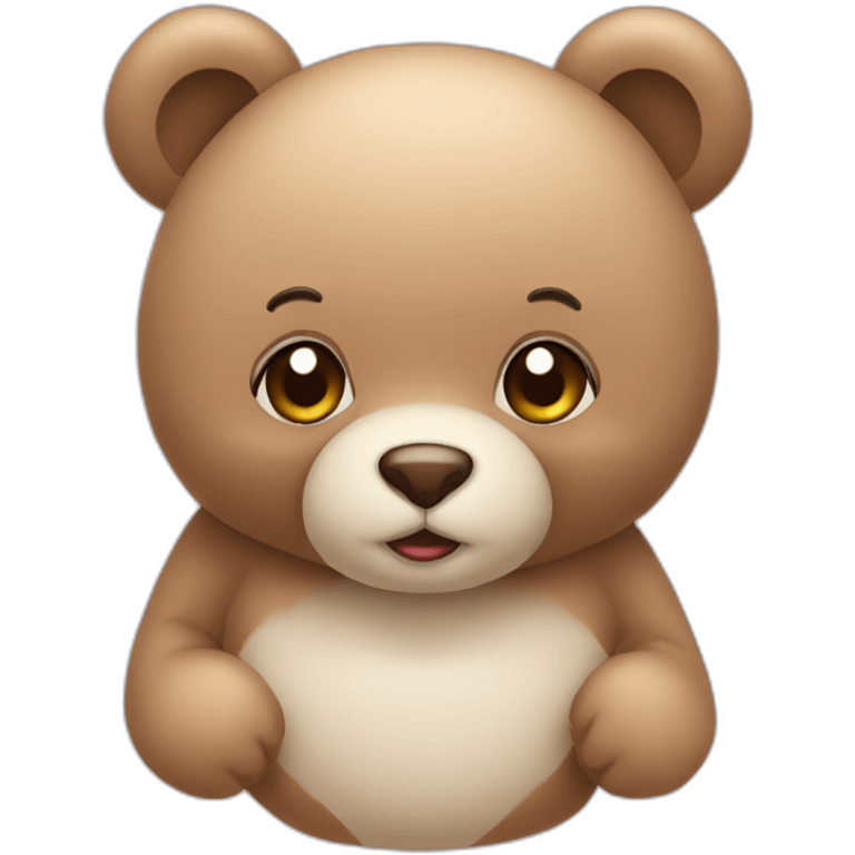 Nounours coeur emoji