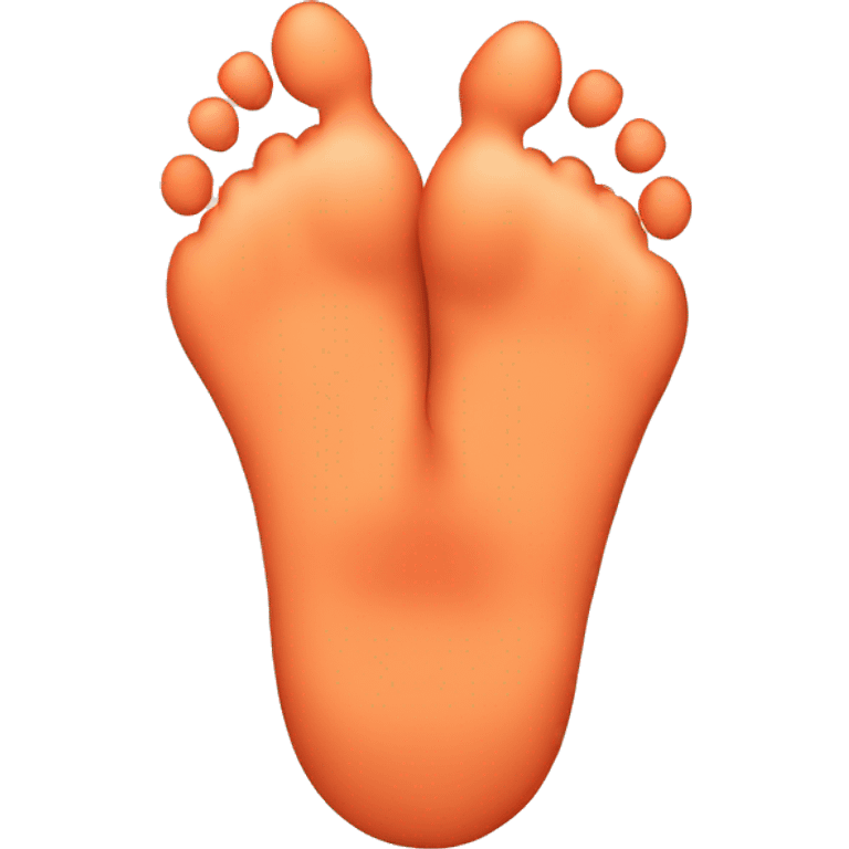 feet on peach emoji