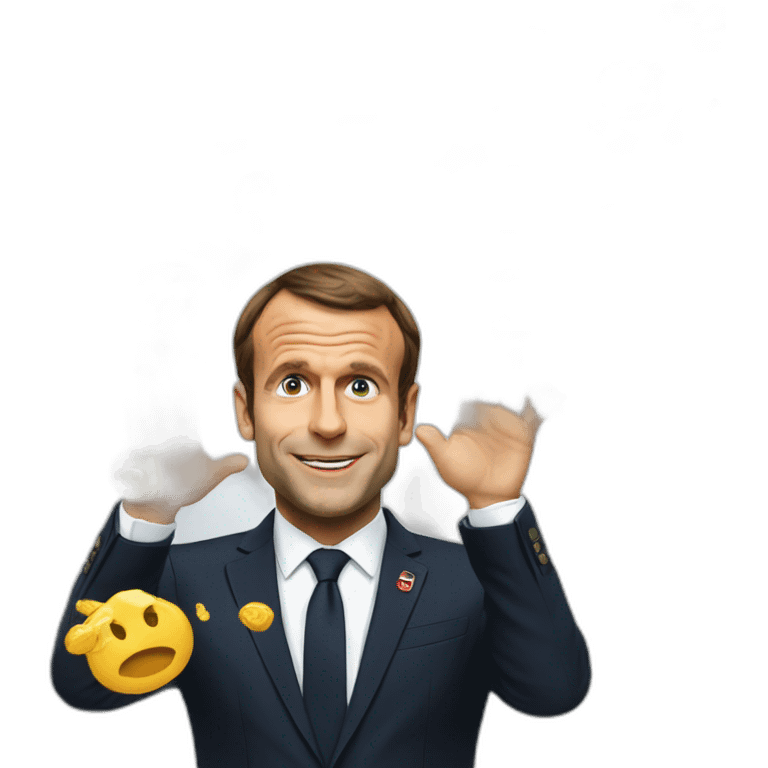 Macron fait caca emoji